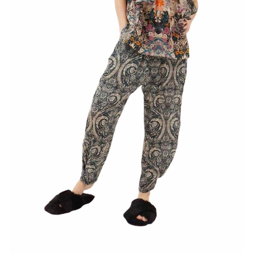 NEW MARIA CHER besalu floral pants in mix 2 green